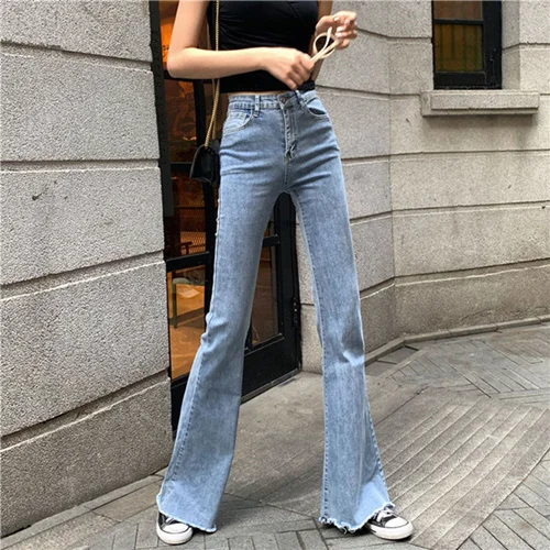 Новые джинсовые джинсы с высокой талией, Джинсы бойфренда для женщин, Длинные свободные повседневные сексуальные джинсы, весенние брюки - Color: Style 2