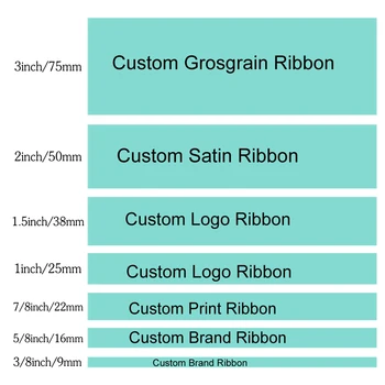 

50/100 Yards Custom Printed Grosgrain/Satin Ribbon for DIY Hair Accessories Gift Bow Wrapping Materials