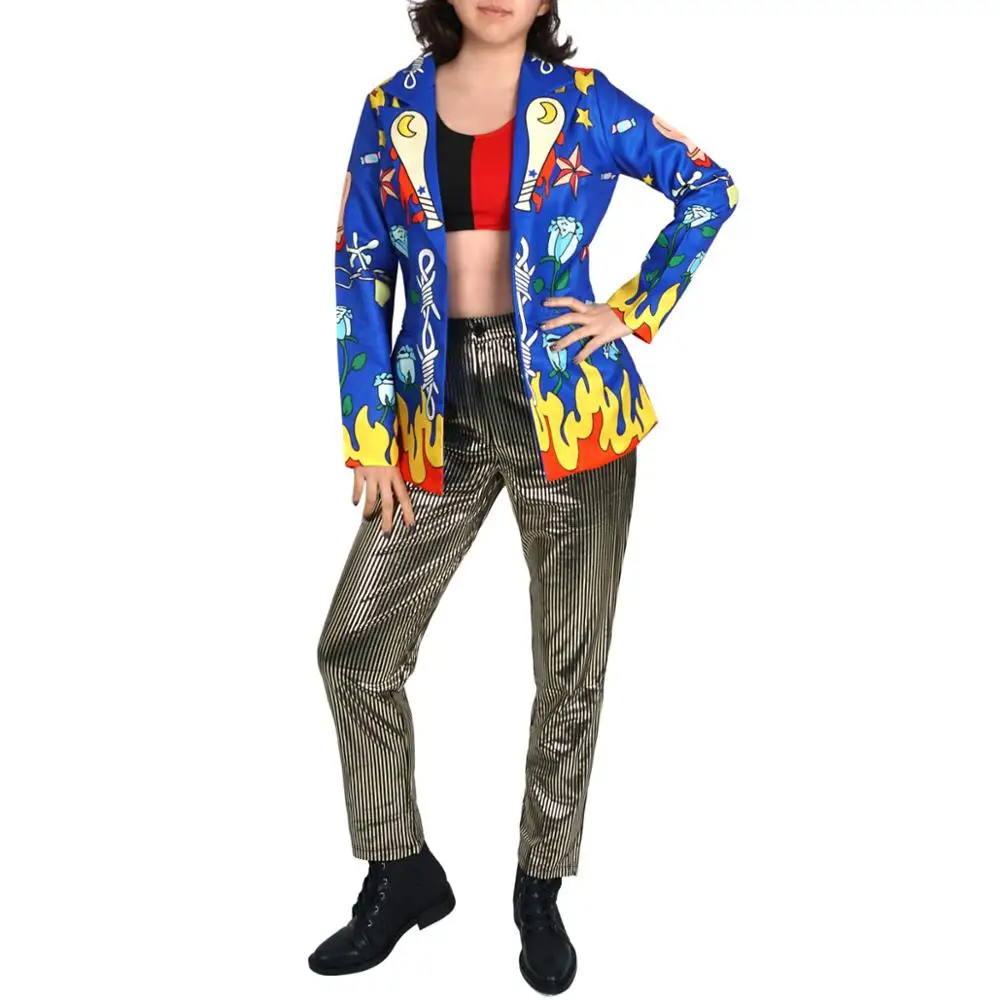 

New Cosplay Harleen Quinzel Suicides Costumes Squad Vest Coat Pants T-Shirt Woman Suits Halloween Outfits Party Prop Wig
