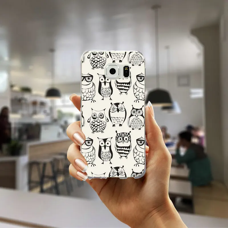 Picture 5 Мягкий тонкий чехол для телефона samsung Galaxy S3 S4 S5 Mini S6 S7 Edge S8 S9 S10 Plus Lite Note 4 5 8 9 Dream Catcher милые совы - Цвет: Picture 5
