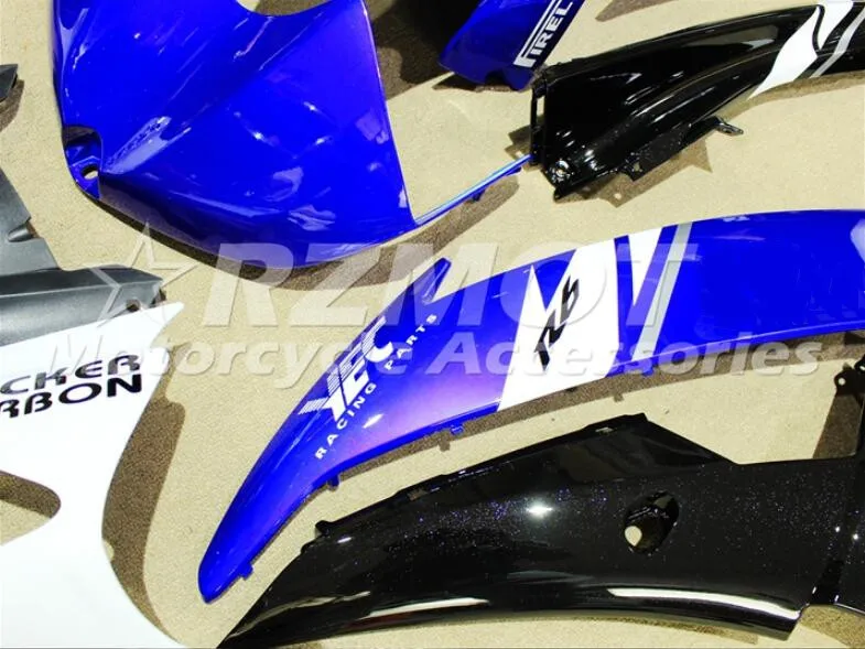4 подарки набор впрыскивателей Мотоцикл Обтекатели Fit для YAMAHA YZF-R6-600 2008- 08-16 Кузов Набор Цвет синий, черный; Большие размеры 34–43 и белом цвете