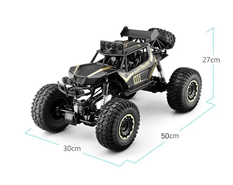1:8 50 см ультра-большой Радиоуправляемый автомобиль 4x4 4WD 2,4 г высокая скорость Bigfoot пульт дистанционного управления багги Грузовик скалолазание внедорожник джипы Подарочная игрушка