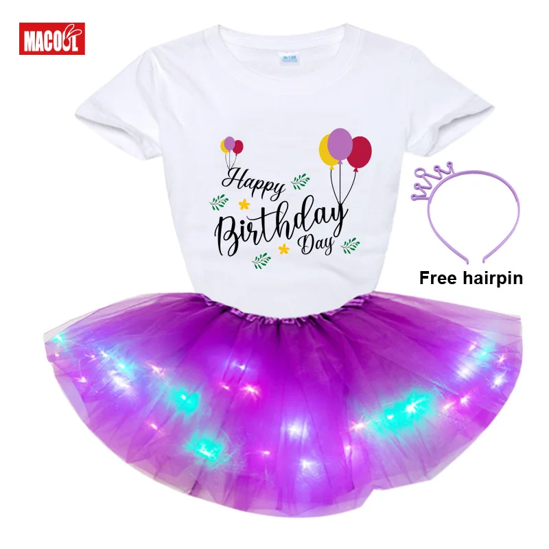 

Rainbow Birthday Outfit for Girls Cute Tutu Skirt Princess Dress Girl Kids Party Sequin Light Dress Rainbow Tutu Christmas Skirt