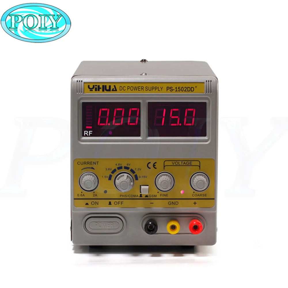 Новейший YIHUA 1502DD + для мобильного телефона V 2A Регулируемый источник питания