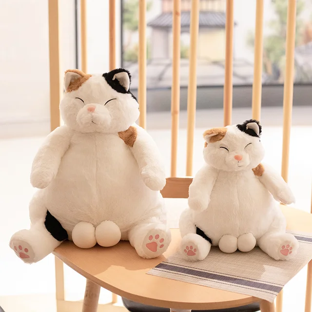 Peluche Kawaii pour chat gras 35 45cm jouet mignon et paresseux id al comme cadeau pour