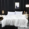 Natural Mulberry Silk Duvet Cover Solid Color Quilt Cover Single Double King Size Comforter Cover 4