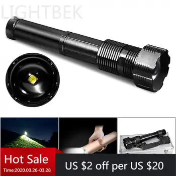 

XHP70 Flashlight 29W 11.1V Original XHP70B 1B N4 LED IPX5 4292 Lumens 3 Modes Zoomable High Power Flashlight For Camping Fishing