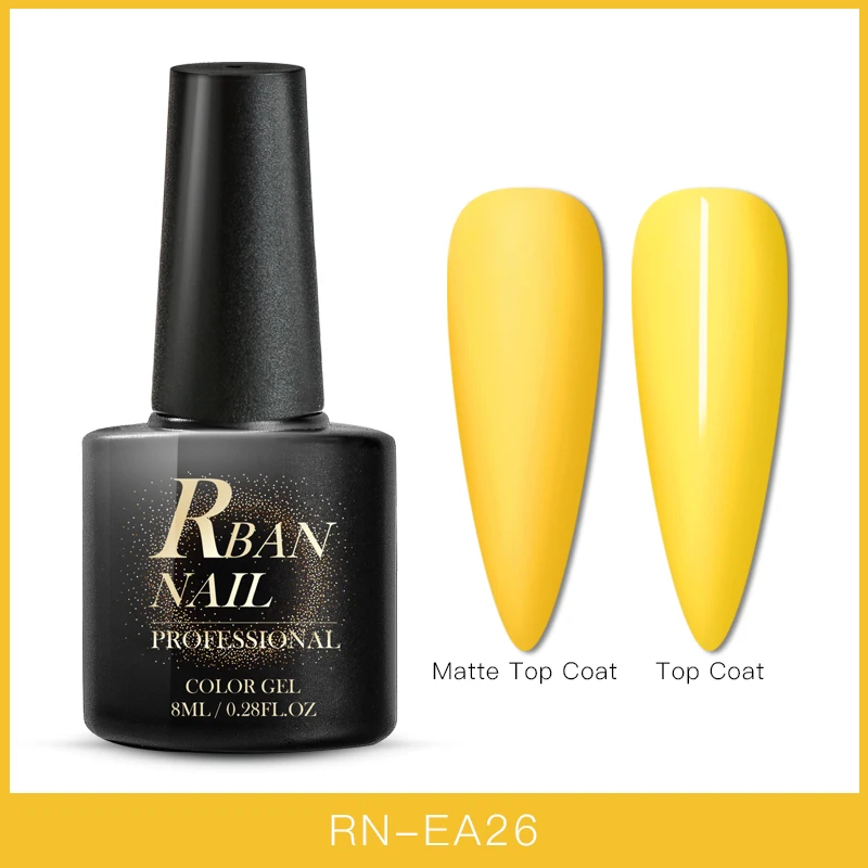 EES07829 RBAN NAIL 60 цветов Матовый УФ-гель для ногтей 8 мл чистый цвет ногтей нужно матовое верхнее покрытие Замочить ногтей Гель-лак для маникюра - Цвет: EES07829