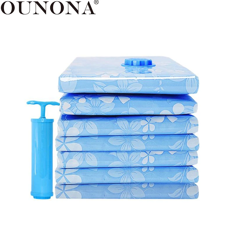

OUNONA 11 Pcs Vacuum Storage Bag Thickened Compressed Bag Space Saver Packing Bag with Hand Pump for Blanket Clothes Quilt