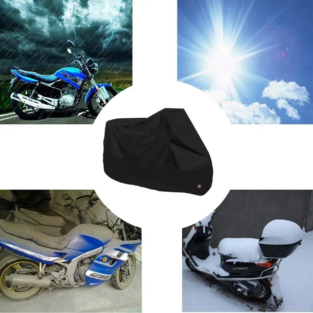 New Motorcycle Cover Protective Outdoor Indoor 190T 210D Sun Protection Rainproof Dust-Proof Motorbike Rain Cover