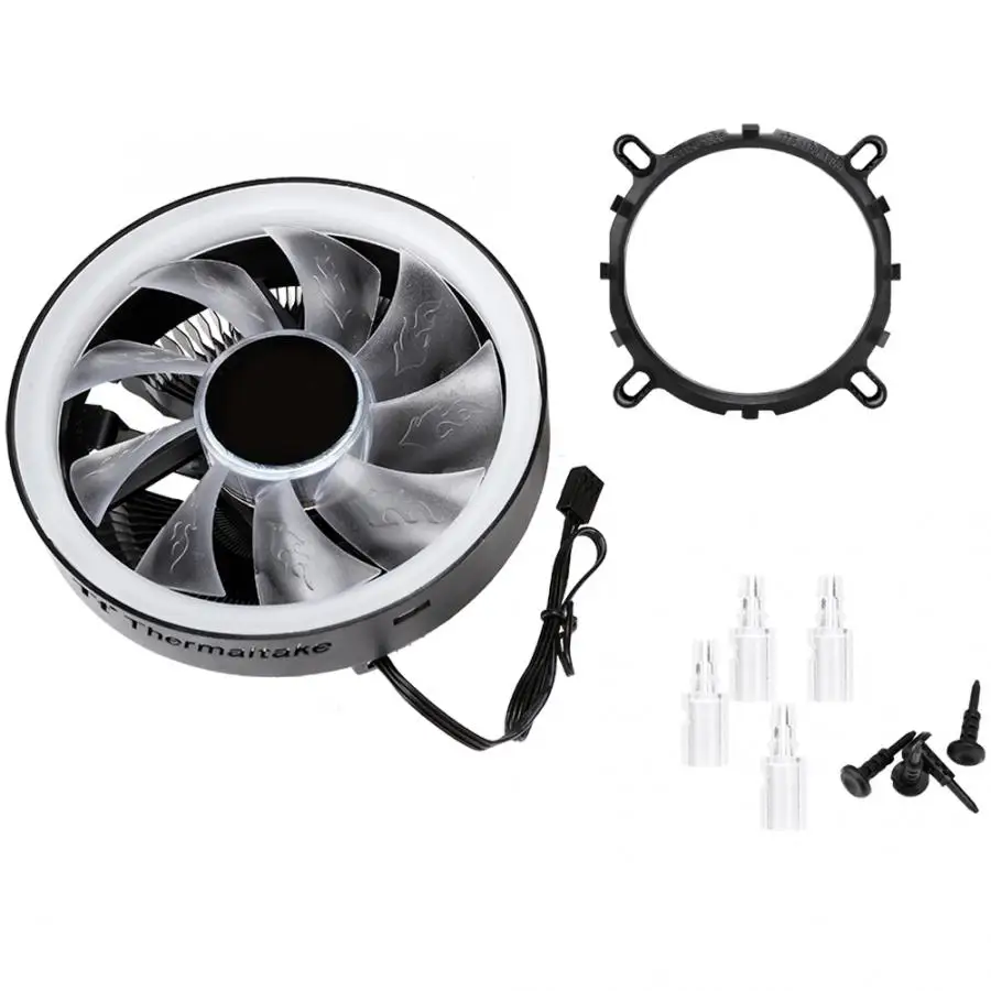 

TT For Thermaltake 95W Heat Dissipation Lamp CPU Cooling Silent Fan Radiator Cooler CPU Cooling