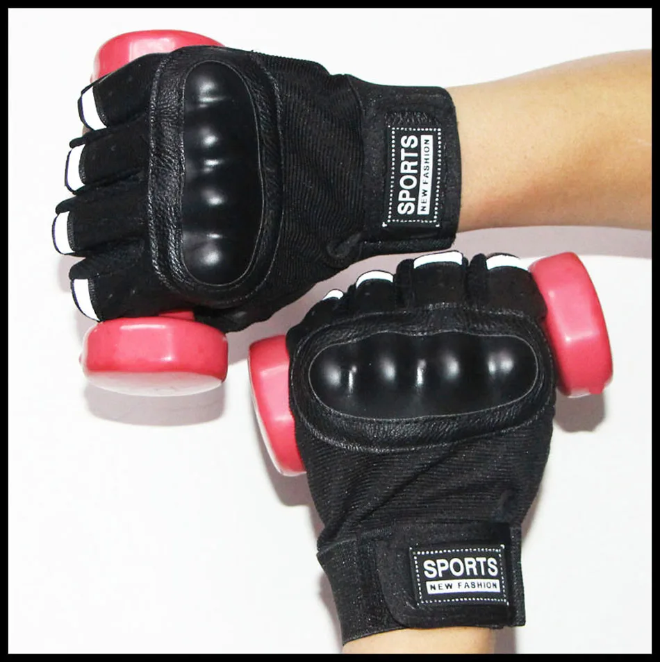 

Half-finger gloves men's sports special forces outdoor fitness climbing anti-skid riding anti-cut tactical sheepskin gloves
