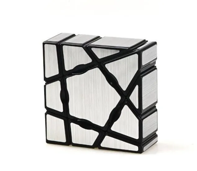 Yongjun 1x3x3 зеркальный кубик-головоломка, профессиональные развивающие обучающие игрушки для детей, головоломка, тестер мозга, крутой волшебный кубик, игрушка - Цвет: Silver