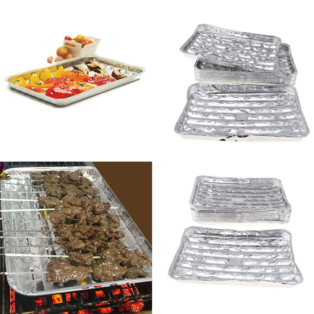 Grill Pans Kitchen & Dining 24 pc Set BBQ Foil Grill Sheet Grill Pans Kitchen & Dining 24 pc Set BBQ Foil Grill Sheet