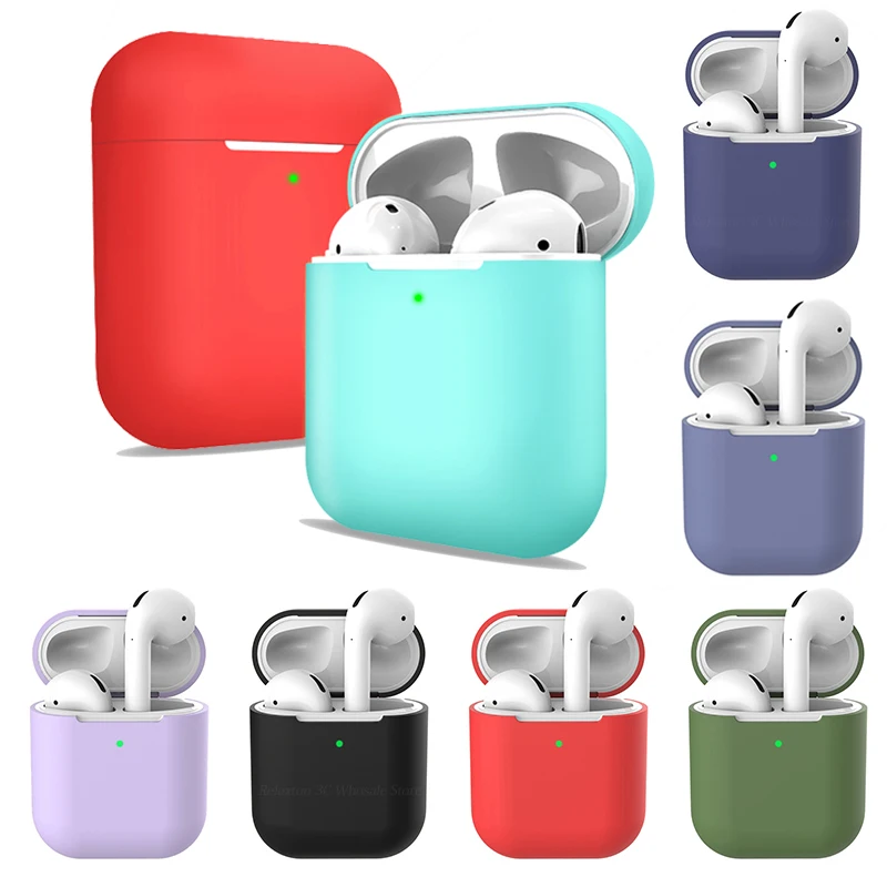 ТПУ Мягкие силиконовые чехлы для Airpods 1/2 защитный аксессуар прозрачный