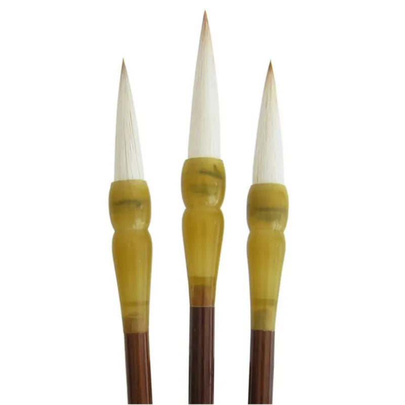 

Multiple Hair Calligraphy Brushes Student Chinese Painting Brushes Tinta China 3pcs/set Offical Script Calligraphy Brush Pen