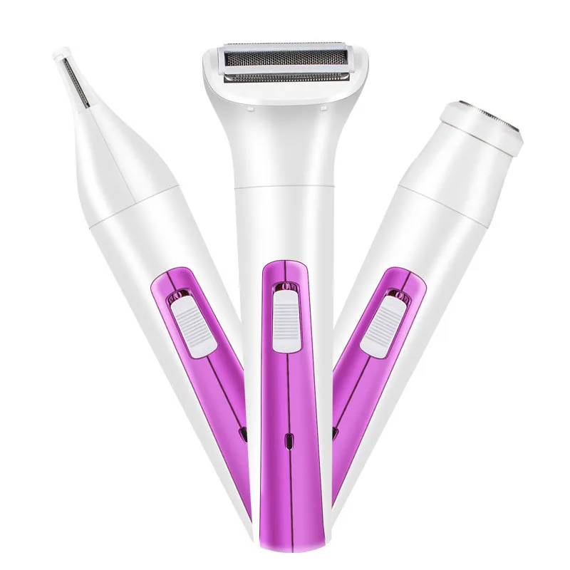 Бытовой три в одном электробритва для мытья воды триммер для бровей депилятор Женская бритва для всего тела