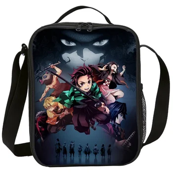 

Anime Lunch Bag Demon Slayer: Kimetsu No Yaiba Mini Messenger Bag Women Men Crossbody Anime Kids Cosplay