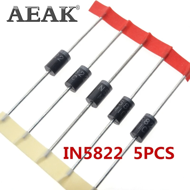 100 Pcs Rectifier Diode Tape Kit 1n4148 1n4007 1n5819 1n5399 Fr107 Fr7 1n5408