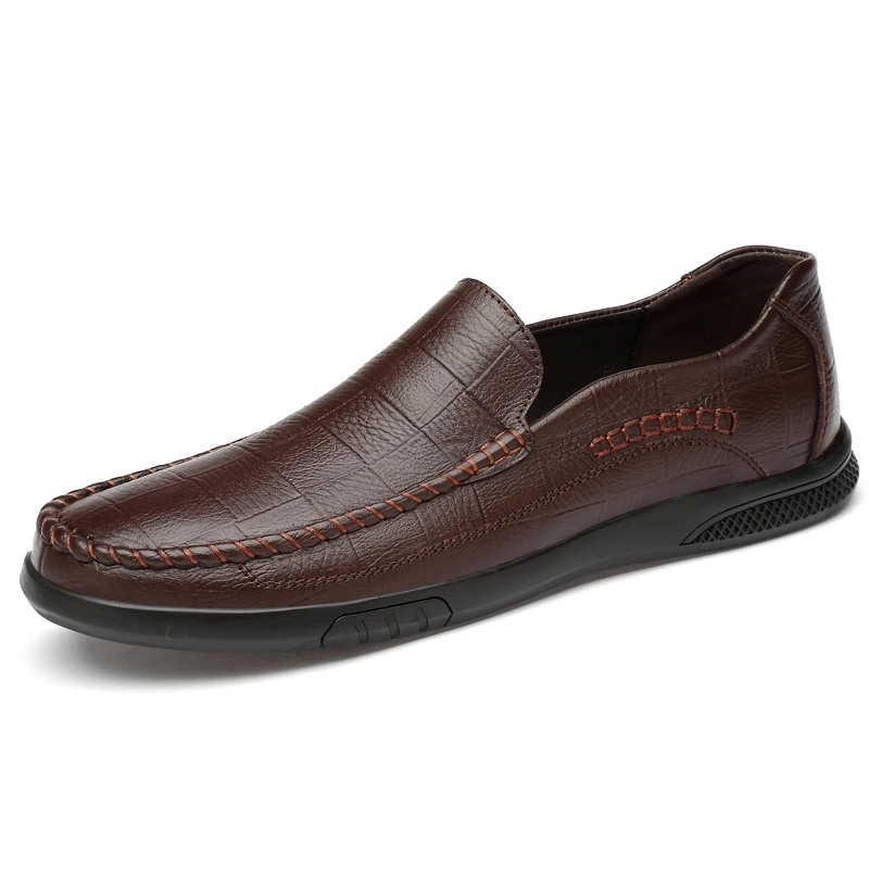 

Plus Size 38-44 Summer Men Leather Oxford Flat Classic Formal Shoes Pointed Toe Business Lace Up Shoes Black Brown *20190