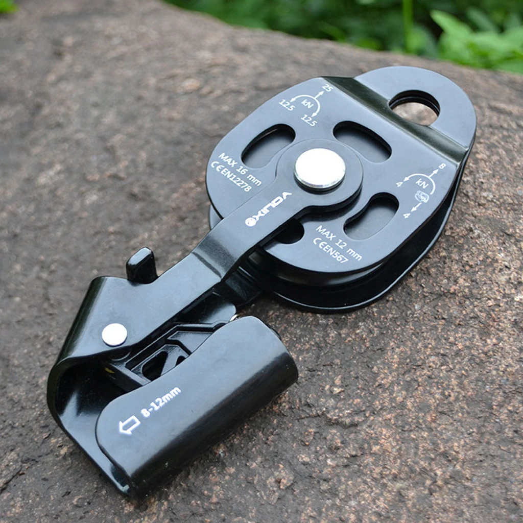 25KN Safety Mechanical Prusik Pulley Device Rock Climbing Ascender Equipment