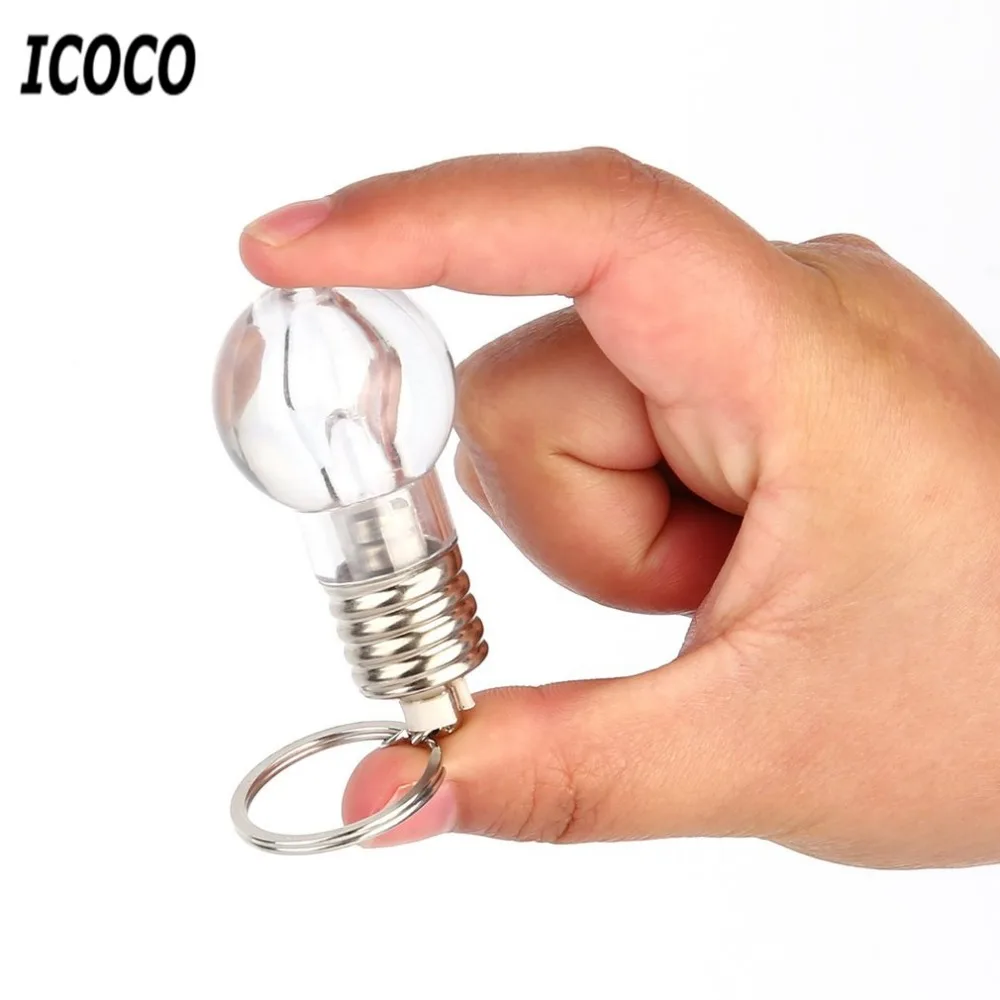 Color Changing LED Flashlight Light Mini Bulb Lamp Key Chain AG3 Button Cell Ring Clear Lamp Torch Key