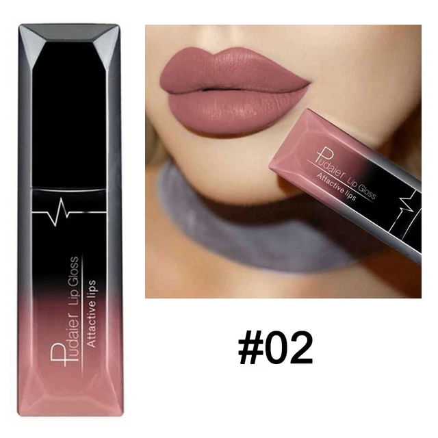 Waterproof Nude Matte Velvet Glossy Lip Gloss Lipstick Lip Balm Sexy Red Lip Tint 21 Colors Women Fashion Makeup Christmas Gifts 02