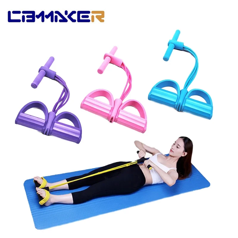 Low Cost Pull-Ropes Exercise-Equipment Belly Elastic 4-Resistance-Bands Sport-Training Home Gym dmx5Morwlob