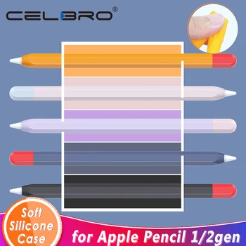 

Protective Safety Case For Apple Pencil 1 2 Anti-lost Anti-Shock Slilicone Sleeve Cover For ipad Tablet touch pencil 2 1 Kits