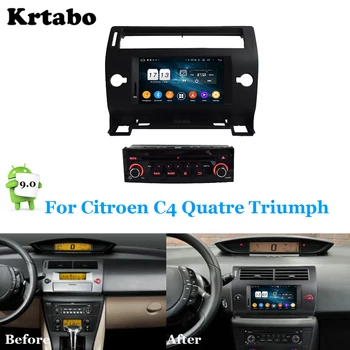 

Car radio Android multimedia player Octa core 4G RAM For Citroen C4 Quatre Triumph GPS Car touch screen Support carplay