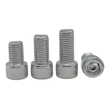 Vis à tête hexagonale en acier inoxydable, 8 #-32UNC,# 10-24UNC,10 #-32UNF A2, vis à tête hexagonale, série en pouces