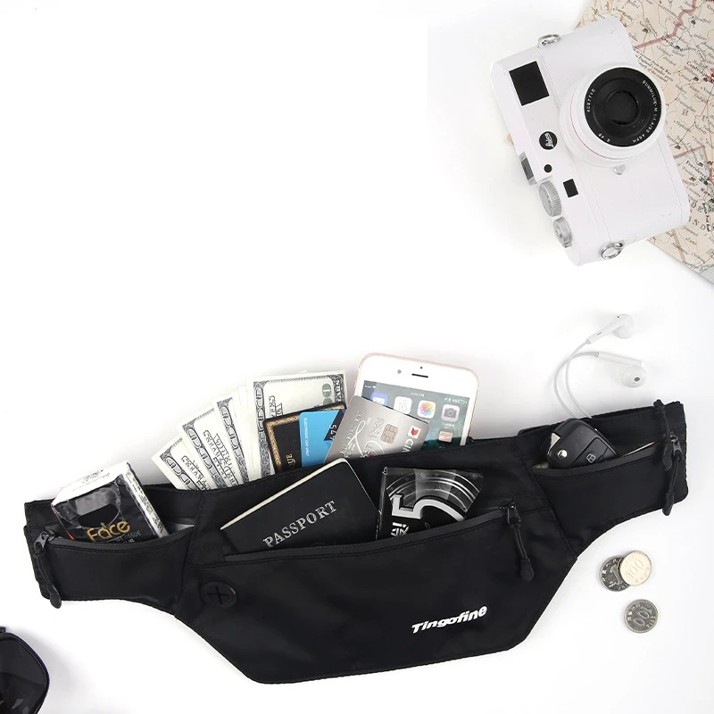 Vilead Waterproof Thin Outdoor Running Bag Adjustable Sports Fitness Waist Bag Anti-theft RFID Men Women Cellphone Holder Bag