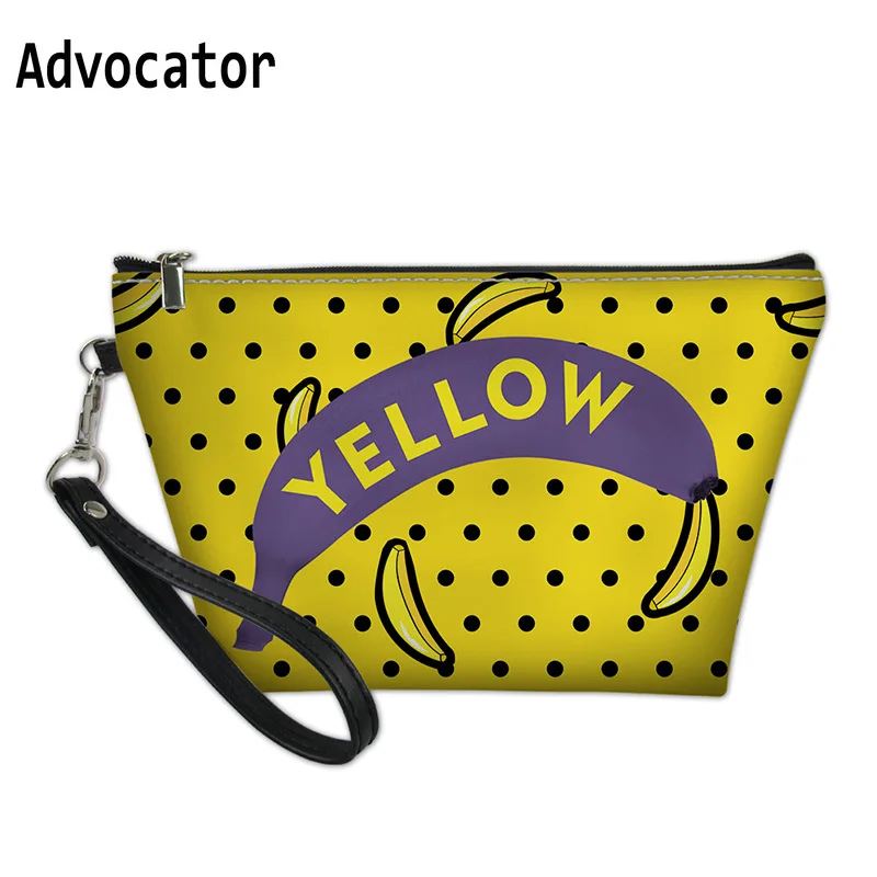 

ADVOCATOR Beauty 3D Banana Pattern Necessaries Beautician Cosmetic Bag For Women Storage Makeup Case Travel Toiletry Make Up Bag