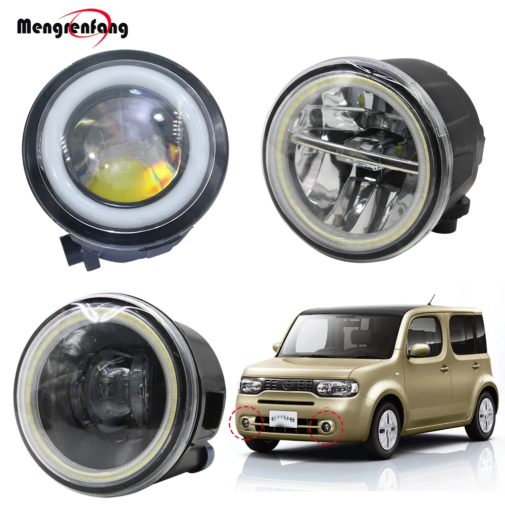 

2 X Car Styling Fog Light LED Halo Ring Angel Eye Daytime Running Light H11 12V For Nissan Cube Z12 Hatchback 2010-2014