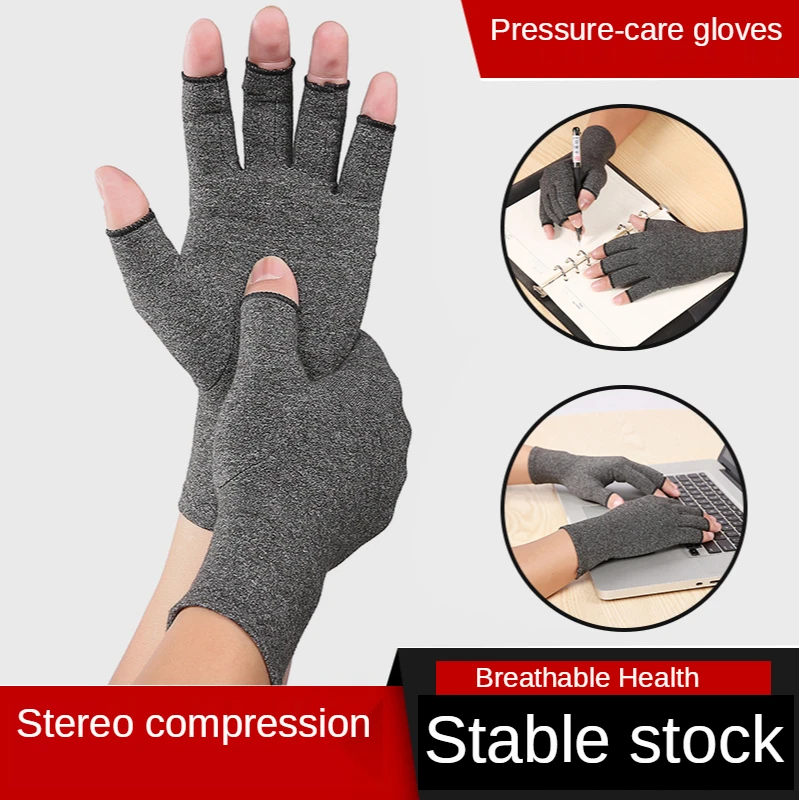 

1 Pair Compression Arthritis Gloves Wrist Support Cotton Joint Pain Relief Hand Brace Women Men Therapy Wristband