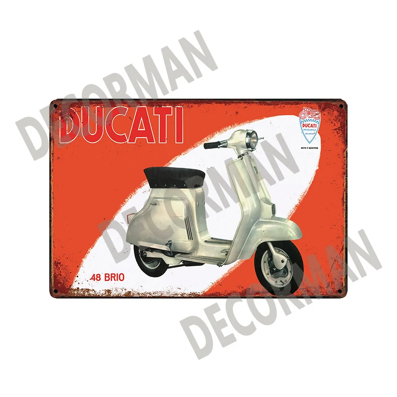 [Mike86] DUCATI моторный штифт парковка только на заказ металлический знак потертый шик ретро настенная живопись Рождественский подарок 20*30 см LTA-1700 - Цвет: SL-11656