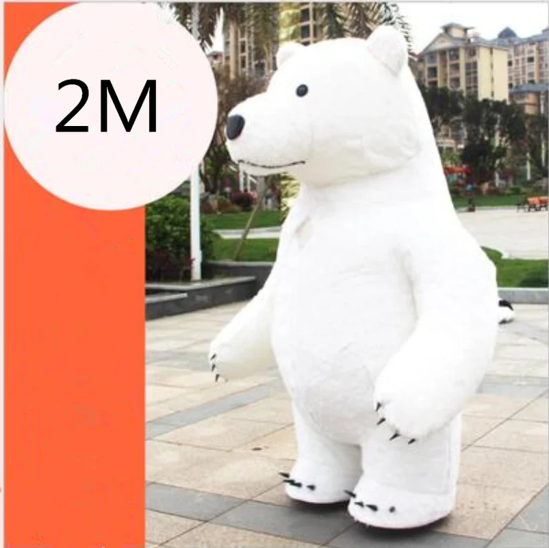 

New Style Short Plush Inflatable Mascot Costume Panda Polar Bear 2M Tall Customize for Adult Suitable for 1.65m Height Mascots