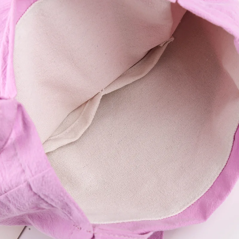 

2018 New Style Canvas Bag WOMEN'S Single-shoulder Bag Simple Fashion Linen WOMEN'S Bag Hand Shoulder Canvas Bucket Bag