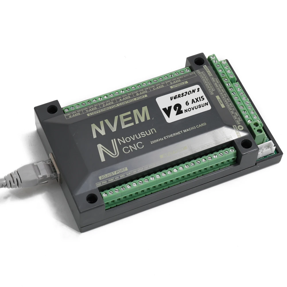 

Hot 6 Axis NVEM CNC Controller 200KHz Ethernet Mach3 Motion Control Card Convenient Operation Rational Design Reliable Control