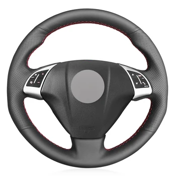 

LQTENLEO Black Artificial Leather Steering Wheel Cover For Fiat Linea Qubo Doblo 2007-2019 Opel Combo Vauxhall Combo 2012-2017