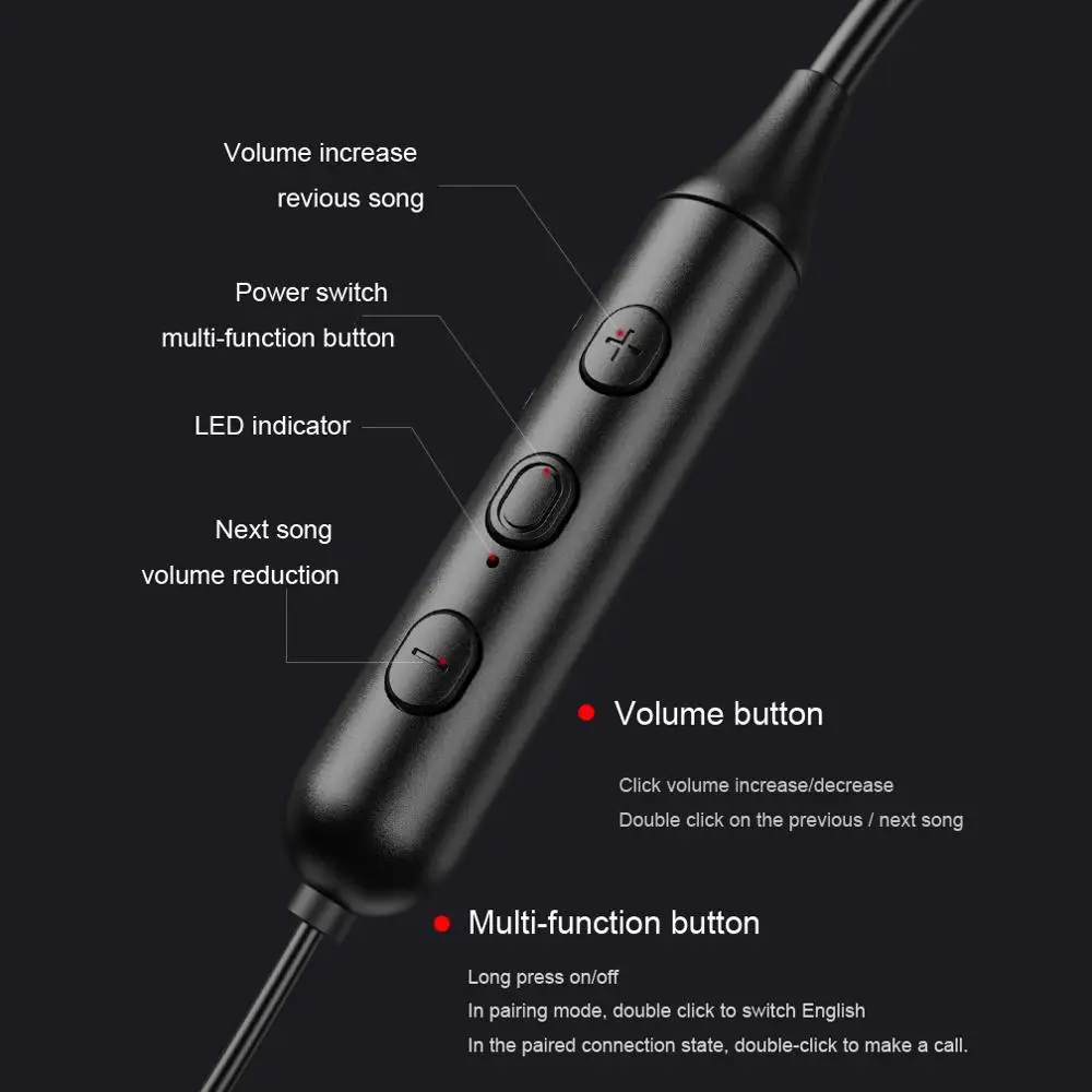 Headset Sports Headphones Wireless Noise Reduction Earpieces Waterproof Earbuds Bluetooth Earphones Works On All Smartphones TWS