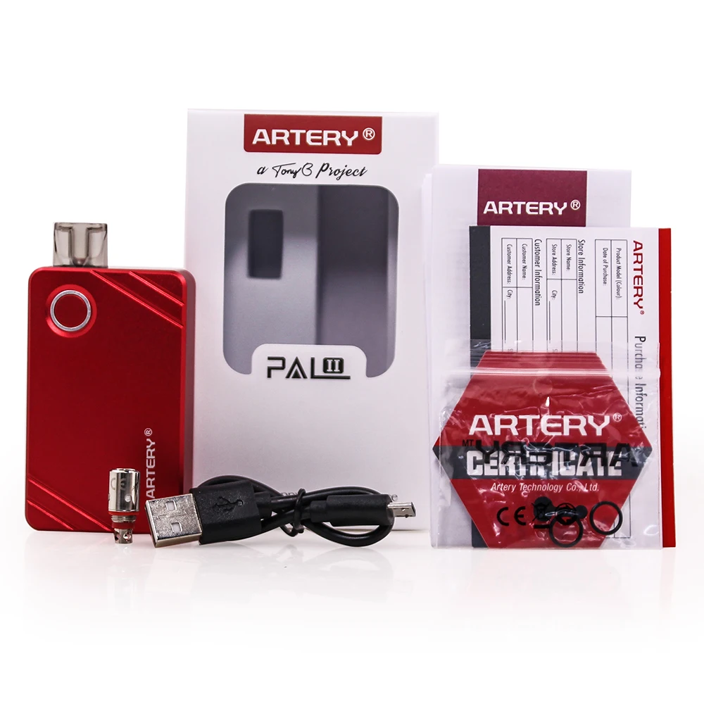 Артерия PAL II Pod Vape Kit 1000 мАч стартовый комплект на аккумуляторе 0.6ohm/1.0ohm катушка