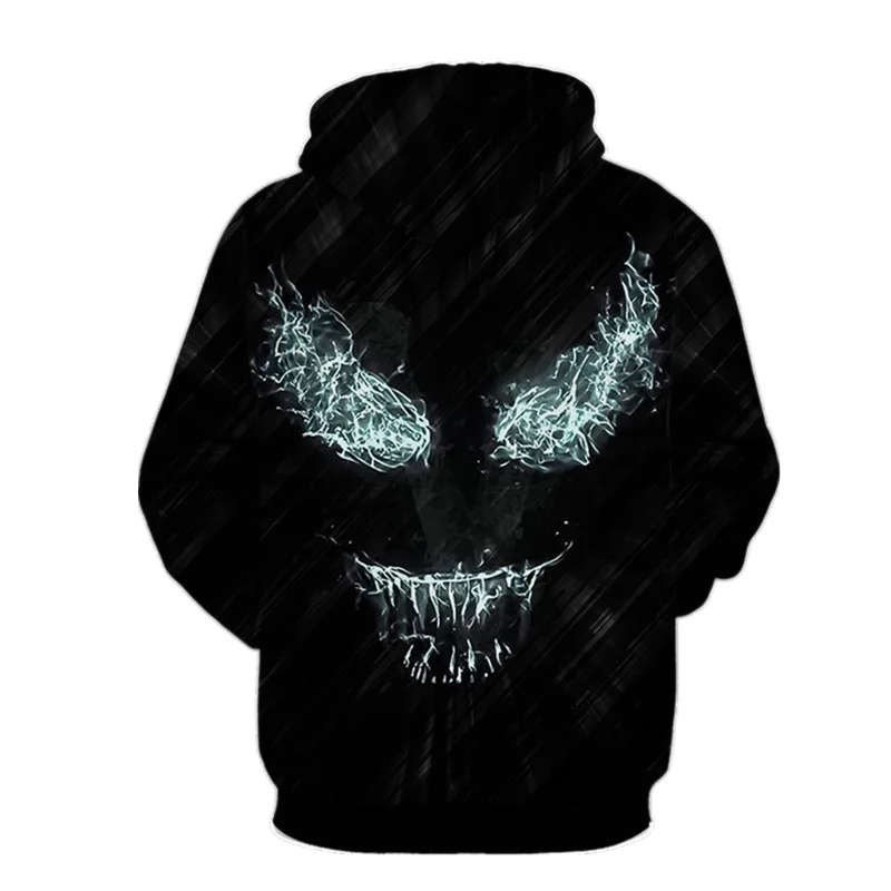 Marvel фильм Толстовка "Веном" venom «Человек-паук»; 3D cosplay худи