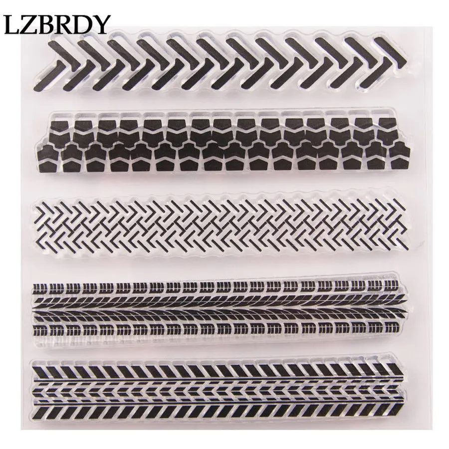 

2019 New 1 Pack Arrow Line Clear Rubber Stamps for Scrapbooking Card Making Christmas Thanksgiving Craft Stamps