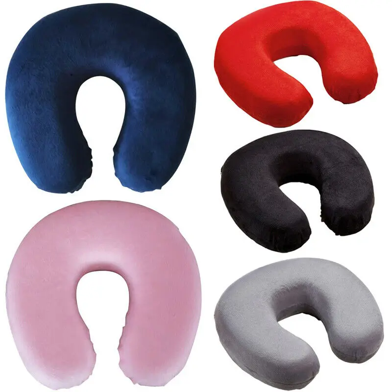 arrival Foam U Shaped Portable Travel Pillow Car Flight U-Shape Pillows Neck Support Headrest Cushion Soft Nursing Gift | Дом и сад