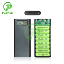Étui pour batterie portable 8x18650, double USB, affichage numérique LCD 18650, support de batterie, boîte de rangement de charge sans batterie, Kit de bricolage