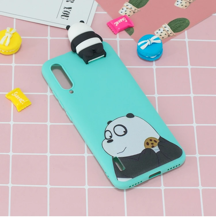 sFor Xiaomi Mi CC9 CC9e Case Silicone Cute 3D Cat Panda TPU Soft Back Cover Case For Xiaomi Mi A2 A3 Lite 9T Pro Coque Etui