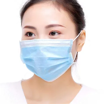 

3 Layers 50 Pieces Dustproof Mask Disposable Face Masks Protective Cover Masks Disposable Facial Set Anti-Dust Mask Free Ship