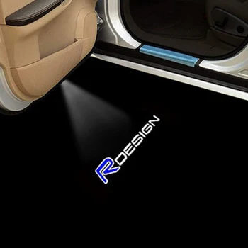 

2pcs RDESIGN Logo Projector Lamp LED Courtesy Light For Volvo XC60 XC90 V60 V40 XC40 RDESIGN Car Door Light Auto Welcome Light