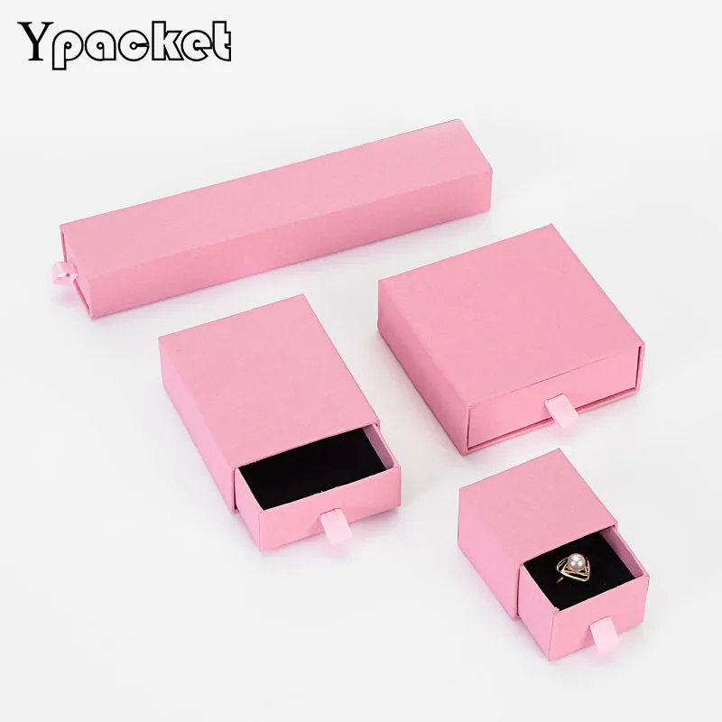 

50sets/lot Free Shipping Wholesale Jewely Sets Necklace Pendant Ring Paper Boxes Jewelry Velvet Bag Jewelry Bag